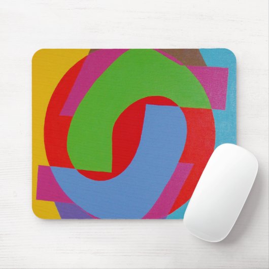 Abstract Circular Pattern Mousepad Muismat (Met muis)