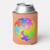 Abstract cirkelformulier blikjeskoeler (Blikje Achterkant)