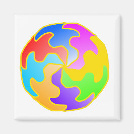 Abstract cirkelformulier magneet