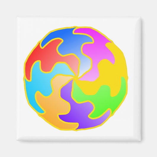 Abstract cirkelformulier magneet (Voorkant)