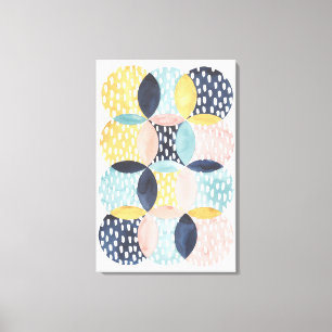 Abstract cirkelpatroon canvas afdruk