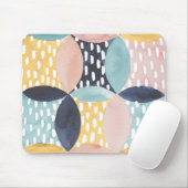 Abstract cirkelpatroon muismat (Met muis)