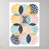 Abstract cirkelpatroon poster (Voorkant)