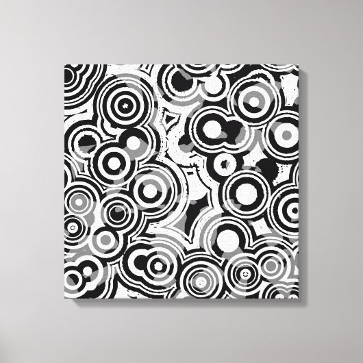 abstract cirkels omwikkeld canvas (Voorkant)