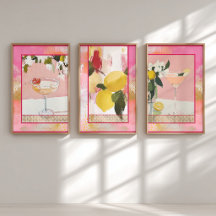 Abstract Citrus Citroen - Decoupage Inpakpapier