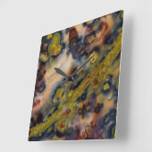 Abstract close of Ocean Jasper Vierkante Klok (Hoek)