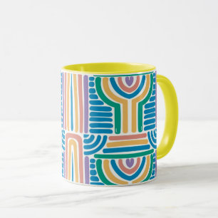 abstract coffee mug