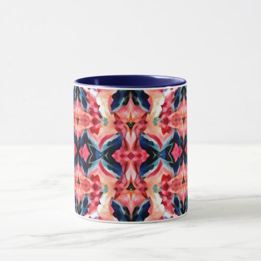 Abstract Coffee Mug -Blues and Pinks (Centre)