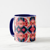 Abstract Coffee Mug -Blues and Pinks (Devant gauche)