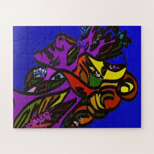 Abstract Collage Art Puzzle (Horizontal)