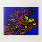 Abstract Collage Art Puzzle Legpuzzel (Horizontaal)