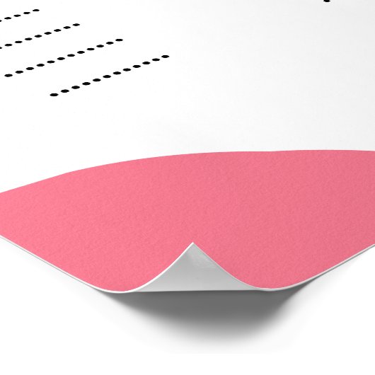 Abstract collage Tropical Wedding Seating Chart Poster (Hoek)