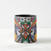 abstract color coffee mug (Centre)