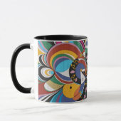 abstract color coffee mug (Gauche)
