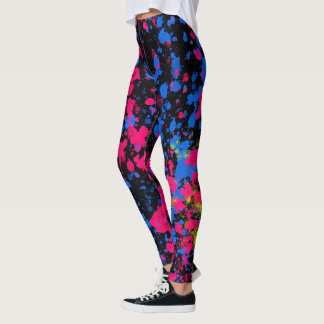 Abstract color designs Leggings