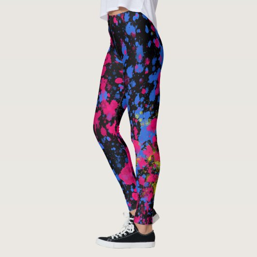 Abstract color designs Leggings (Gauche)