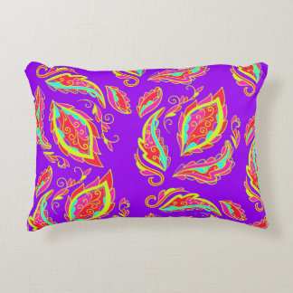 abstract,color,pattern,indian,mandala,purple accent kussen