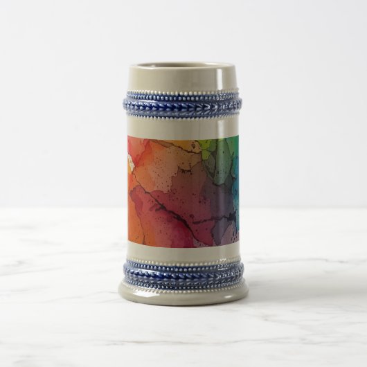 Abstract Color Splash Stein Mug (Centre)