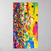 Abstract Colorful Modern Graffiti Street Art Poster (Voorkant)