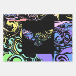 Abstract colorful swirls  inpakpapier vel