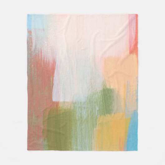 Abstract colourful design. Versatile artistic. Bru Fleece Deken (Voorkant)