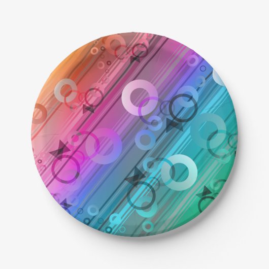 Abstract Composition Papieren Bordje (Voorkant)