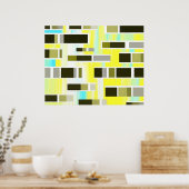 Abstract Composition Poster (Keuken)