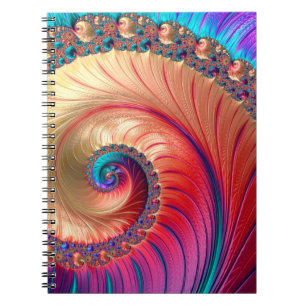 Abstract Computer genereerde Fractal-ontwerp. Een Notitieboek