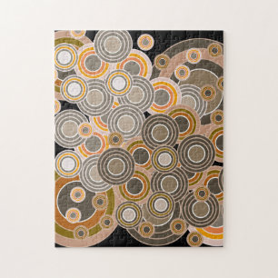 Abstract Concentric Circles Patroon Legpuzzel