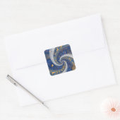 Abstract conceptueel over mystiek, astrologie, bab vierkante sticker (Envelop)