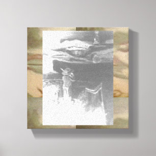 Abstract Concert Houten Wandkunst Canvas Afdruk