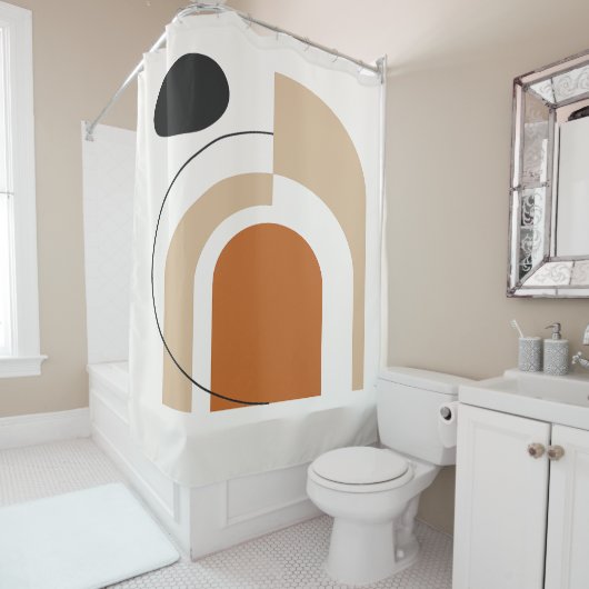 Abstract Contemporary Douchegordijn (In situ)