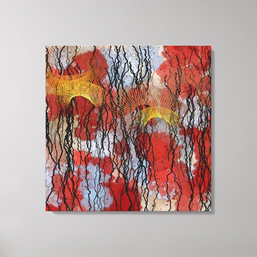 Abstract Contemporary Painting  Canvas Afdruk (Voorkant)