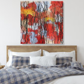 Abstract Contemporary Painting  Canvas Afdruk (Insitu (Slaapkamer))