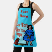 Abstract Cookedesign voegt tekst toe, Schort (Insitu)