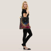 Abstract Cosmic Night Tote Bag (Op model)