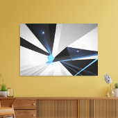 Abstract Cosmic Portal Canvas Afdruk (Insitu (Woonkamer))