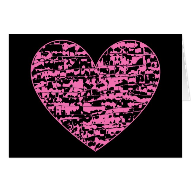 Abstract Crackle Heart (Voorkant Horizontaal)