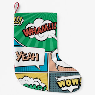 Abstract creatief concept stripverhaal pop stijl b kleine kerstsok