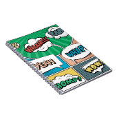 Abstract creatief concept stripverhaal pop stijl b notitieboek (Rechterzijde)