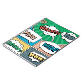 Abstract creatief concept stripverhaal pop stijl b notitieboek (Linkerzijde)