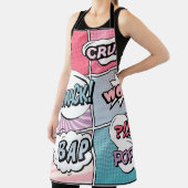 Abstract creatief concept stripverhaal pop stijl b schort (Insitu)