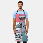 Abstract creatief concept stripverhaal pop stijl b schort (Gedragen)