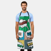 Abstract creatief concept stripverhaal pop stijl b schort (Gedragen)