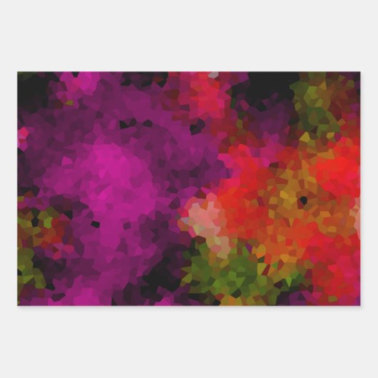 Abstract, creatief, mozaïek, kristallen, groen, ge inpakpapier vel (Voorkant)