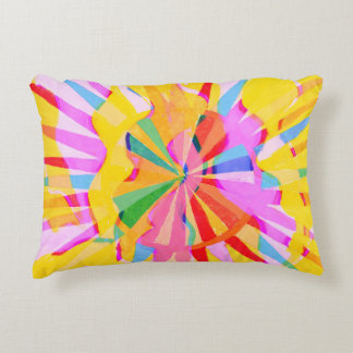 Abstract creatief tekenen, kleurrijke achtergrond. accent kussen