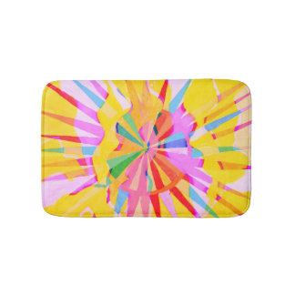 Abstract creatief tekenen, kleurrijke achtergrond. badmat