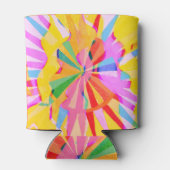 Abstract creatief tekenen, kleurrijke achtergrond. blikjeskoeler (Achterkant)