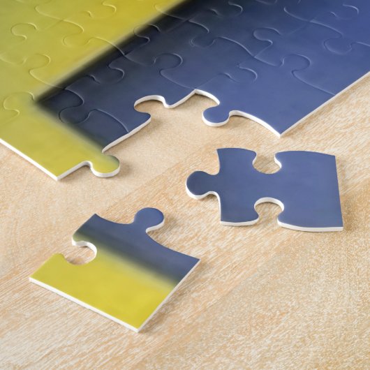 Abstract Cubistisch portret Jigzaag Puzzle Legpuzzel (Zijkant)