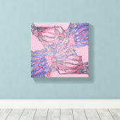 Abstract Current Rhapsody Canvas Afdruk (Insitu (Houten vloer))